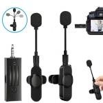 K35D Wireless Lavalier Microphone with Mic & Noise Reduction