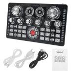 Professional Podcast Studio Sound Mixer Q7 Sound Card Audio Mixer for Recording Live Streaming