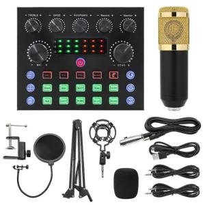 BM800 Studio Condenser Microphone set with V8s Sound Card