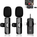 K15 3 in 1 Wireless Lavalier Microphone for Iphone-Android-Tablet