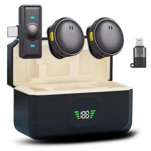 Q8 Collar Clip Button Wireless Microphone