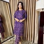 Batik Kurti Co-ord Set