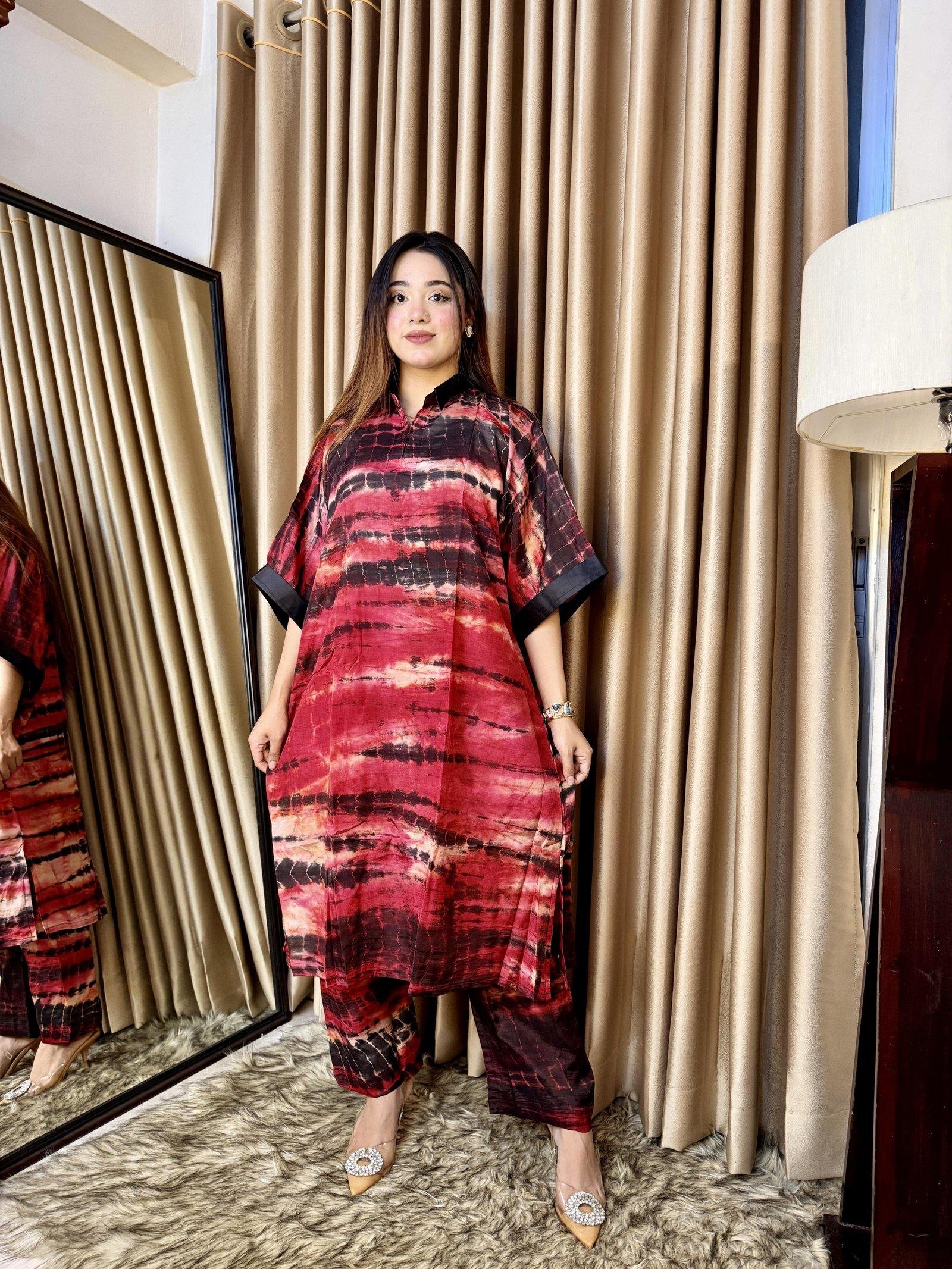 Silk Batik Co-ord Set